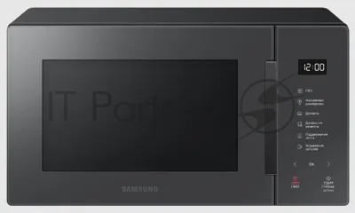Микроволновая печь Samsung MS23T5018AC/BW антрацит, 23 л, 800 Вт, переключатели - сенсор