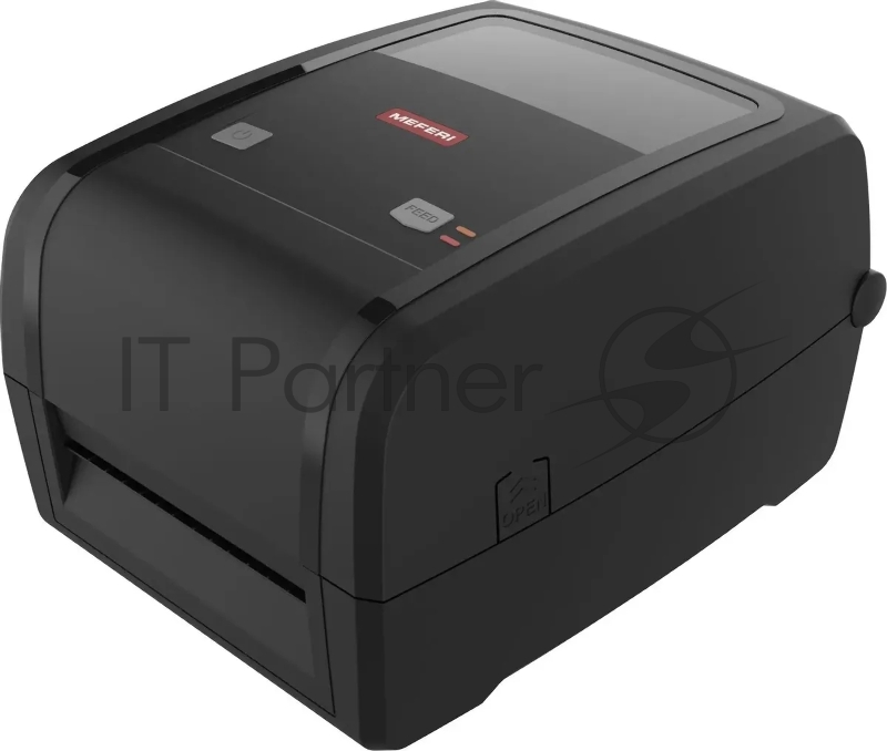 Принтер наклеек термотрансферный Meferi MP4000D (TR2P111W0B0) 203 dp, 152 мм/сек, Ethernet, RS-232, USB, черный