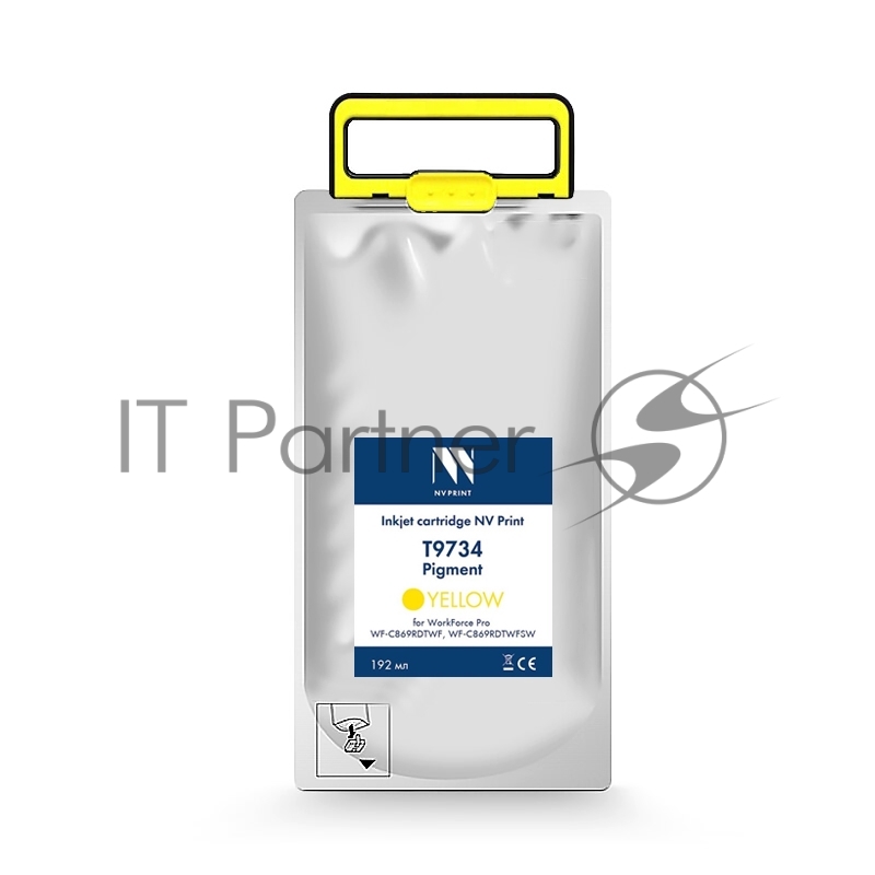 Картридж струйный NVPrint T9734 (NV-C13T973400) Yellow для Epson WorkForce Pro WF-C869RDTWF (RIPS), WF-C869RDTWFSW (22 000 стр)