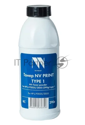 Тонер NVPrint HP P2035/2055 (CE505A/ CE505X) (290г) для HP LaserJet P2030, P2035, P2050,P2055; Canon (719) LBP 6650, 6680, 6300, 6310, MF 5840, 5880, 5940, 5980 Type1