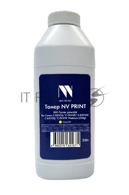 Тонер + девелопер NVPrint Canon C-EXV54, C-EXV49, C-EXV34, C-EXV28, C-EXV29 (250г) Yellow для IR C3025i, 3125, IR Adv C3320i, C3325i, C3330i, C2020, C2025, C2030, C2220, C2225, C2230, C5045, C5051, C5250, C5255, C1021, C1028, C5030, C5035, C5235, C5240 Premium