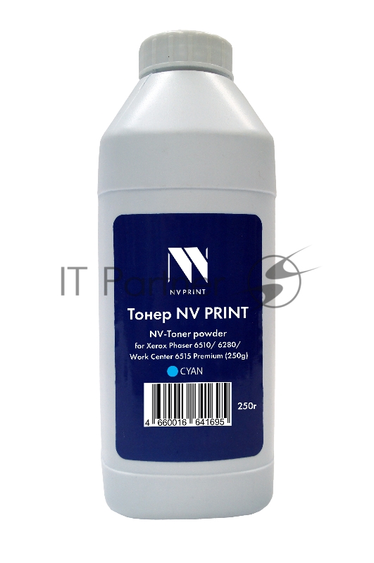 Тонер + девелопер NVPrint для Xerox Phaser 6510, 6280, WorkCenter 6515 Premium (250г) Cyan