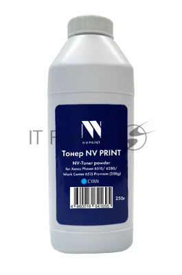 Тонер + девелопер NVPrint для Xerox Phaser 6510, 6280, WorkCenter 6515 Premium (250г) Cyan