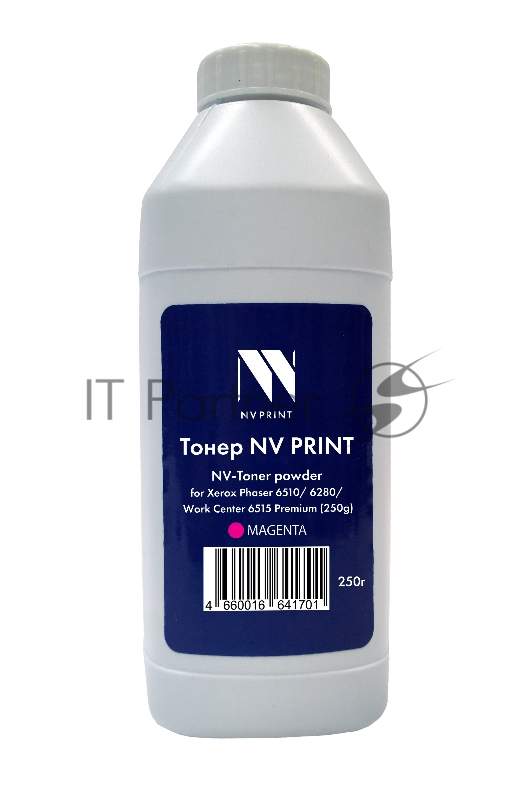 Тонер + девелопер NVPrint для Xerox Phaser 6510, 6280, WorkCenter 6515 Premium (250г) Magenta