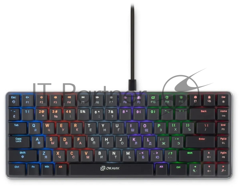 Клавиатура Oklick K615X проводная, USB Type-A, чёрный
