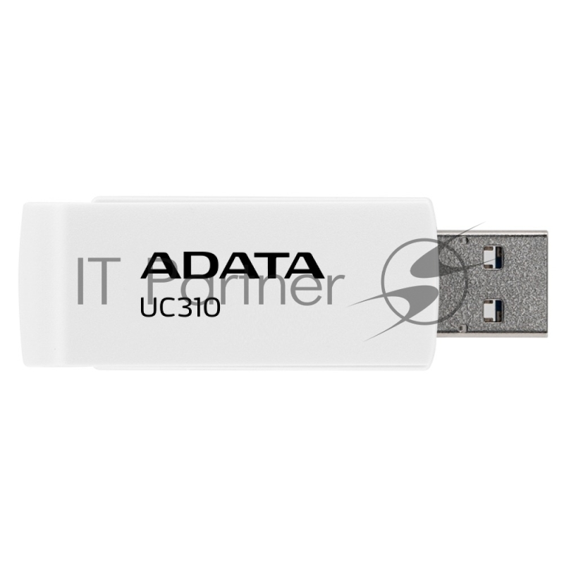 Флешка USB ADATA UC310 (UC310-128G-RWH), 128Gb, USB 3.2 Gen1, R/W 100/30, белый