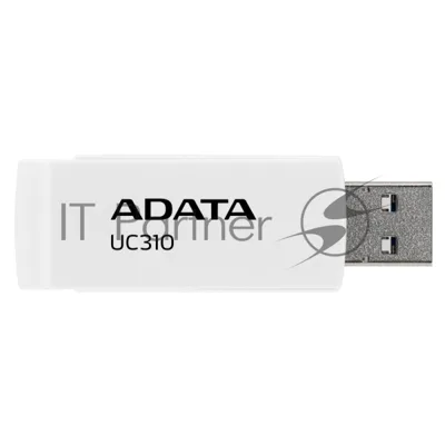 Флешка USB ADATA UC310 (UC310-128G-RWH), 128Gb, USB 3.2 Gen1, R/W 100/30, белый