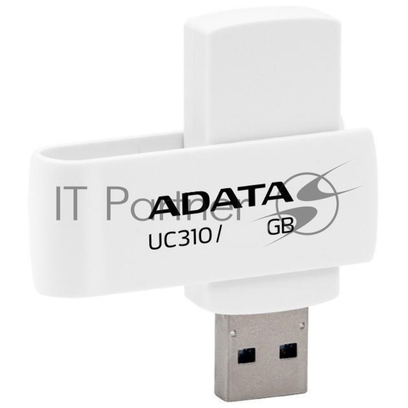Флешка USB ADATA UC310 (UC310-256G-RWH), 256Gb, USB 3.2 Gen1, R/W 100/30, белый