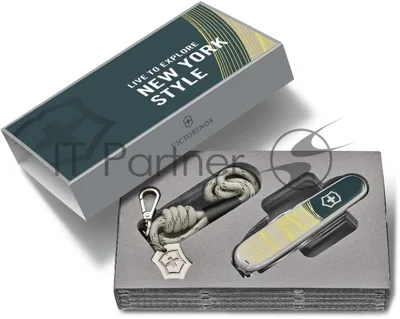 Нож перочинный Victorinox Companion New York Style (1.3909.E223) 91мм 16функц. зеленый с чехлом подар.коробка