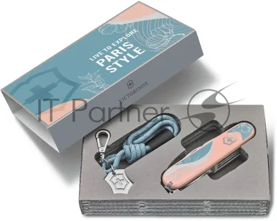 Нож перочинный Victorinox Companion Paris Style (1.3909.E221) 91мм 16функц. розовый с чехлом подар.коробка