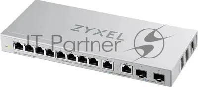 Коммутатор Zyxel XGS1010-12-ZZ0102F 8x1 Гбит/с 2x2.5 Гбит/с 2SFP+ неуправляемый