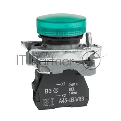 Сигнальная лампа OptiSignal D22 C4-L-B3 зеленая металл 24VAC/DC XB4BVB3