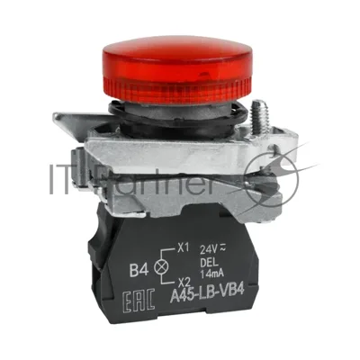Сигнальная лампа OptiSignal D22 C4-L-B4 красная металл 24VAC/DC XB4BVB4