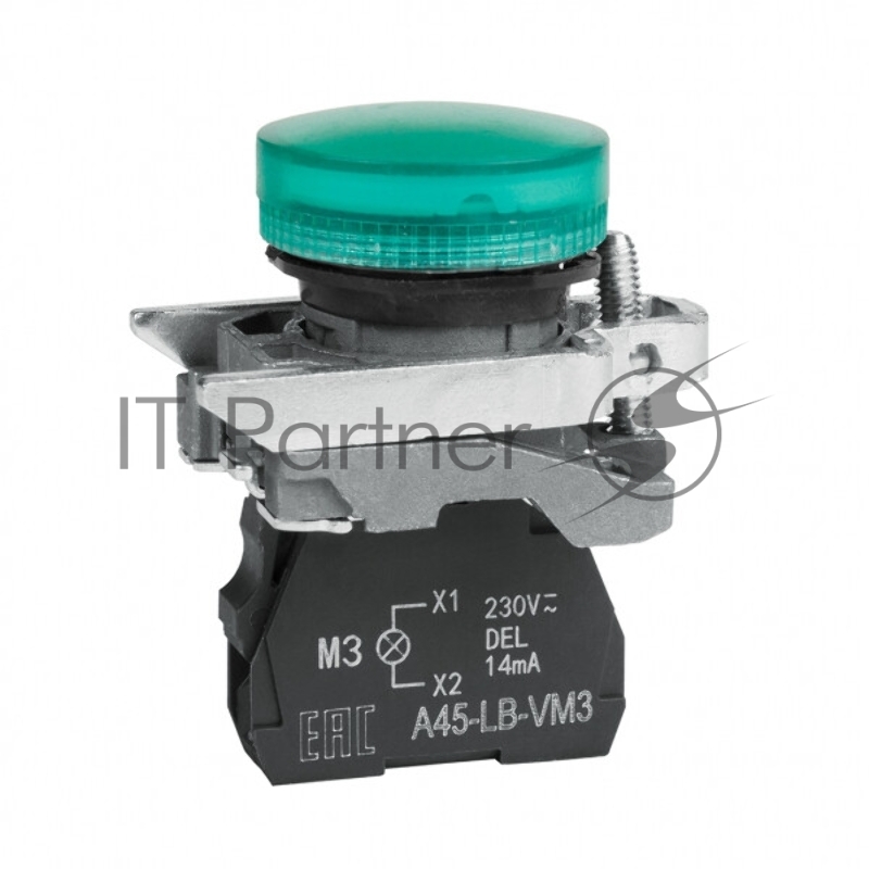Сигнальная лампа OptiSignal D22 C4-L-M3 зеленая металл 230-240VAC XB4BVM3