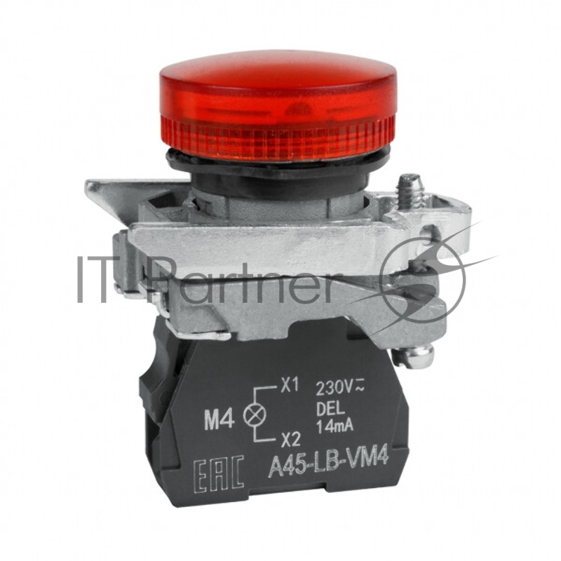 Сигнальная лампа OptiSignal D22 C4-L-M4 красная металл 230-240VAC XB4BVM4