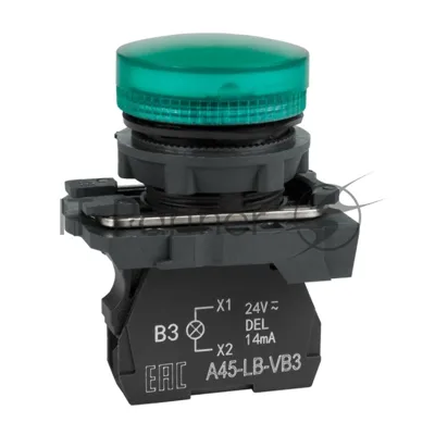 Сигнальная лампа OptiSignal D22 C5-L-B3 зеленая пластик 24VAC/DC XB5AVB3