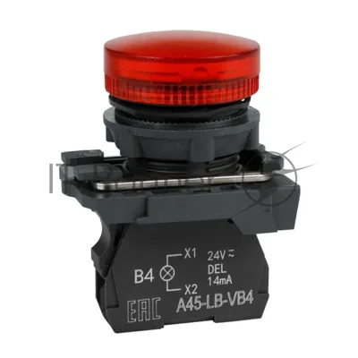 Сигнальная лампа OptiSignal D22 C5-L-M4 красная пластик 230-240VAC XB5AVM4