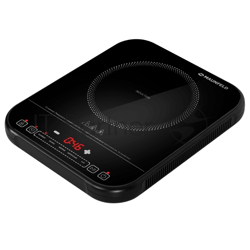 Плита настольная электрическая Maunfeld EFI301TBK чёрный, 2 кВт, индукция, конфорки - 1, стеклокерамика, сенсор