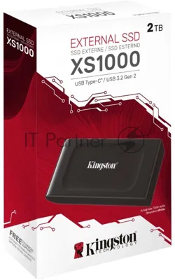 Внешний SSD Kingston USB-C 2Tb SXS1000/2000G XS1000 1.8" черный