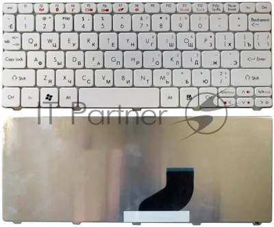 Клавиатура для ноутбука Acer Aspire One 521 AO532H D255 D260 D270 NAV50 PAV80 Happy Happy2 белая