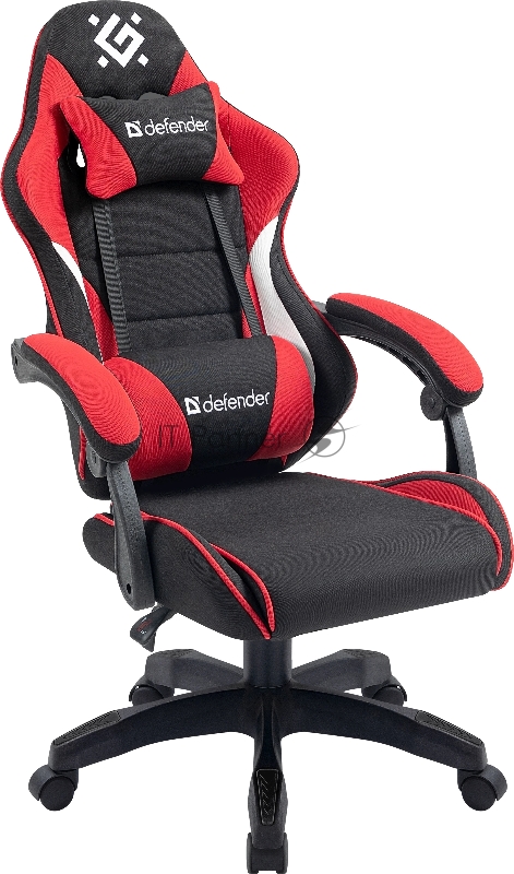 Кресло игровое Defender Sorrento черный/Красный, класс 3, ткань