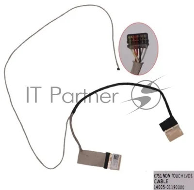 Шлейф матрицы для ноутбука Asus X751 X751L F751 40-pin без тачскрина