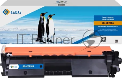 Картридж лазерный G&G GG-CF218A CF218A черный (1400 стр.) для HP LJ Pro M104a/M104W/MFP M132snw/M132fp/M132fw/M132nw