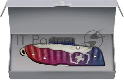 Нож перочинный Victorinox Evoke Alox (0.9415.D221) 136мм 5функц. синий/красный подар.коробка