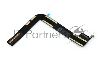 Шлейф c разъемом зарядки для Apple iPad 7 2019, iPad 8 2020 белый