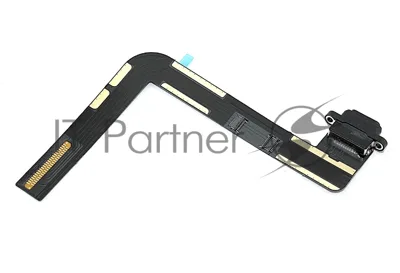 Шлейф c разъемом зарядки для Apple iPad 7 2019, iPad 8 2020 черный