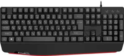 Клавиатура проводная Defender Atom HB-546, USB, черный