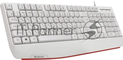 Клавиатура проводная Defender Atom HB-546, USB, белый
