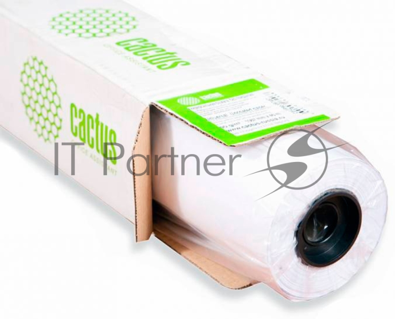 Бумага Cactus CS-PC90-152445 A0+ 1524мм-45м/90г/м2/белый CIE169% матовое универсальная (с покрытием) втулка:50.8мм (2") (упак.:1рул)