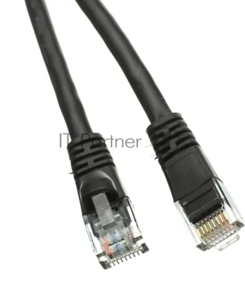 Патч-корд NTSS NTSS-PC-UTP-RJ45-5e-5.0-LSZH-BL NTSS-PC-UTP-RJ45-5E-5.0-LSZH UTP RJ-45 вил.-вилка RJ-45 кат.5E 5м черный LSZH (уп.:1шт) 26AWG