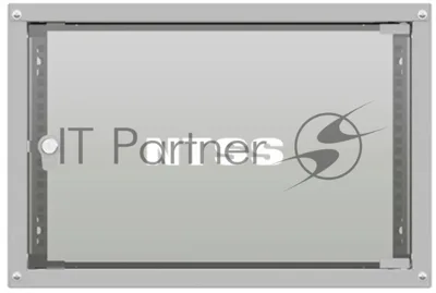 Шкаф коммутационный NTSS LIME (NTSS-WL6U5545GS) настенный 6U 550x450 мм пер. дв. стекл несъемн. бок. пан. 30 кг серый 110 град.