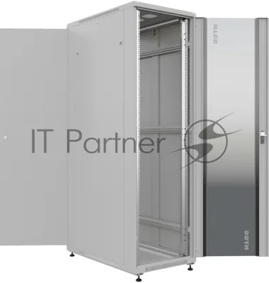 Шкаф серверный NTSS Премиум (NTSS-R42U60100GS) напольный 42U 600x1000 мм пер. дв. стекл. металл 900 кг серый IP20 сталь