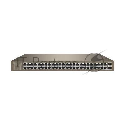 Коммутатор IP-COM G1050F, 48×1 Гбит/с + 2×1 Гбит/с SFP, неуправляемый