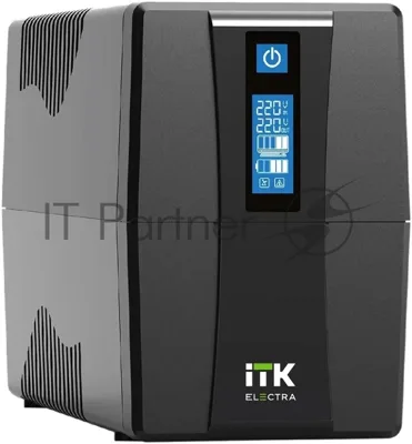 Источник бесперебойного питания Line-interactive 600ВА/360Вт, фаза 1/1, LCD дисплей, с АКБ 1х7AH, USB-порт