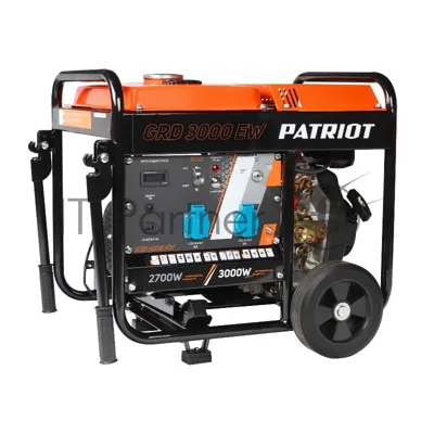 Электрогенератор дизельный Patriot GRD 3000EW, 3 кВт, 77 дБ, 70 кг