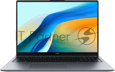 Ноутбук Huawei MateBook D 16/16"/IPS/Intel Core i5 12450H/16Gb/512Gb/SSD/Intel UHD Graphics/Без ОС/серый/1.72kg