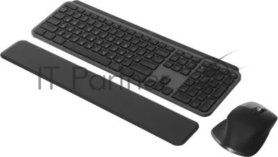 Комплект клавиатура+мышь Logitech MX Keys S Combo беспроводной, USB, 8000 DPI, серый