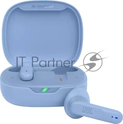 Наушники TWS JBL Wave Flex синий, вкладыши, Bluetooth, быстрая зарядка, до 8 ч