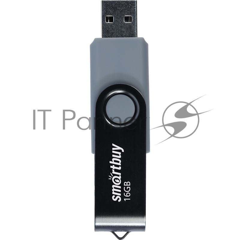 Флешка USB Smartbuy Twist Black (SB016Gb2TWK), 16Gb, USB 2.0, R/W 15/5, черный