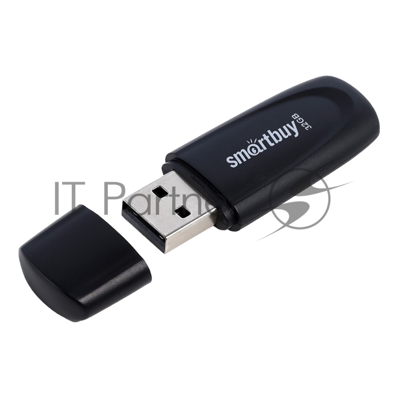 Флешка USB Smartbuy Scout Black (SB032Gb2SCK), 32Gb, USB 2.0, R/W 13/8, черный
