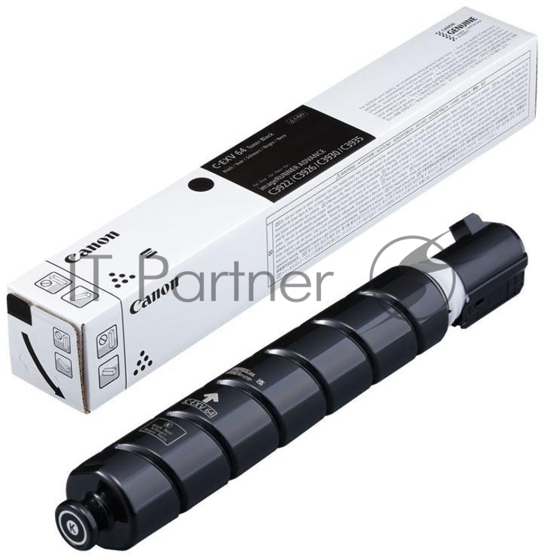 Тонер Canon C-EXV64BK 5753C002 черный туба 950гр. для копира imageRunner Advance DX C3922i/C3926i/C3930i/C3935i, (ISO 38000 стр)