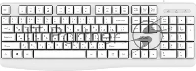 Клавиатура проводная Acer OKW301 (ZL.KBDCC.01B), USB, белый