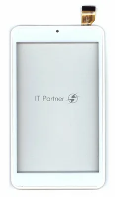 Сенсорное стекло (тачскрин) для Евросеть E-TAB 7.11, белое с рамкой