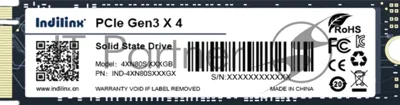 Накопитель SSD Indilinx 512Gb M.2 2280 NVME PCI-E (IND-4XN80S512GX)