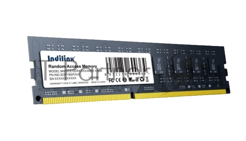 Оперативная память Indilinx DIMM DDR3 8GB PC12800 1600MHz CL11 1.5V (IND-ID3P16SP08X)