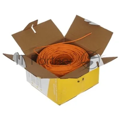 Кабель LANMASTER патч-кордовый UTP, 4x2, сat.5e, 350Mhz, LSZH, оранжевый, 305 м